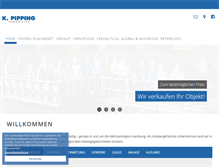 Tablet Screenshot of kpipping-immobilien.de